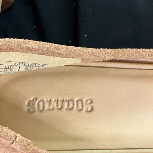 Soludos Tan Suede Women's Heels - Picture 2 of 4